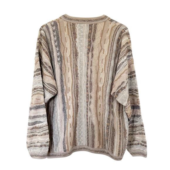 Vintage Tundra Canada Printed V Neck Sweater Sz xL - Picture 4 of 4